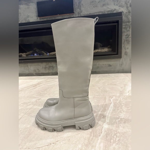 GIA X PERNILLE TEISBAEK chunky Grey Boots sz37 - Picture 2 of 9